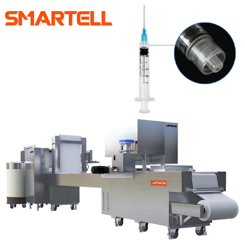Smartell电动自动一次性注射器输液器包装机软吸塑纸